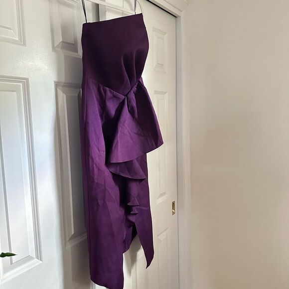 Free People x Elliatt Reception Cascade Ruffle Strapless Cocktail Dress - Picture 5 of 9